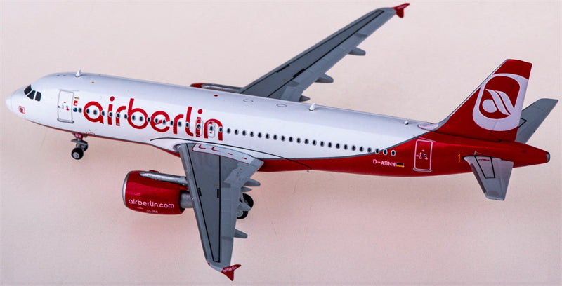 JC Wings Air Berlin for Airbus A320 D-ABNW 1:400 Airplane Pre-built Airliner Model Display