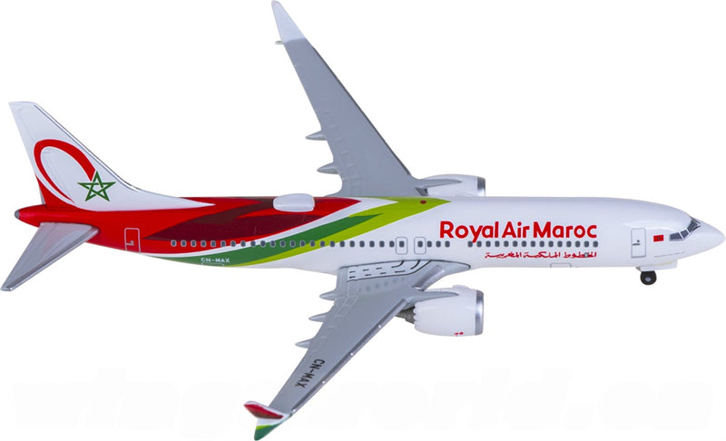 Herpa Royal Air Maroc for Boeing 737 MAX 8 CN-MAX 1:500 Airplane Pre-built Airliner Model Display