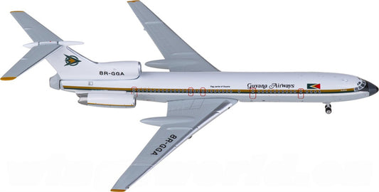 Phoenix Guyana Airways for Tupolev TU-154M 8R-GGA 1:400 Airplane Pre-built  Airliner Model Display