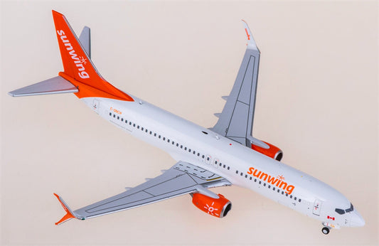 AeroPolaris Sunwing Airlines for Boeing 737-800 C-GNCH 1:400 Airplane Pre-built  Airliner Model Display