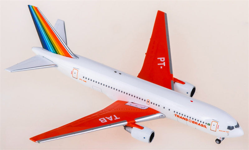 AeroClassics Trans Brazil for Boeing 767-200 PT-TAB 1:400 Airplane Pre-built  Airliner Model Display