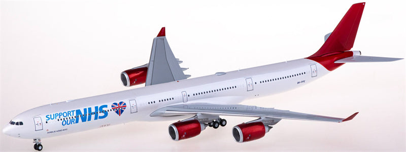 JC Wings Maleth Aero for Airbus A340-600 9H-PPE 1:200 Airplane Pre-built Airliner Model Display