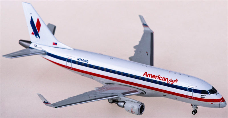Geminijets American Eagle Airlines for Embraer ERJ-170-1000STD N760MQ 1:400 Airplane Pre-built  Airliner Model Display