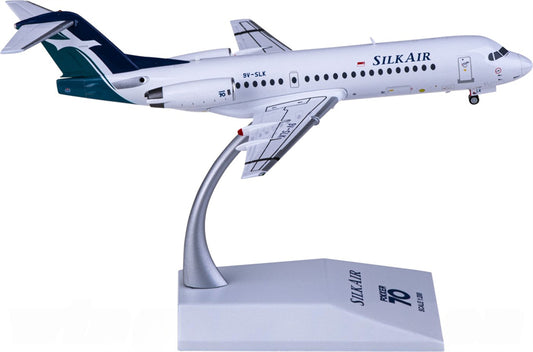 JC Wings SilkAir for Fokker 70 9V-SLK 1:200 Airplane Pre-built Airliner Model Display