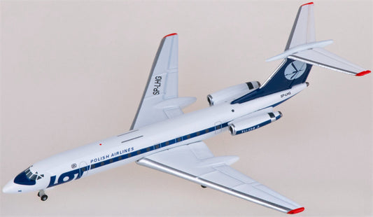 Herpa LOT for Tupolev TU-134A SP-LHG 1:500 Airplane Pre-built Airliner Model Display
