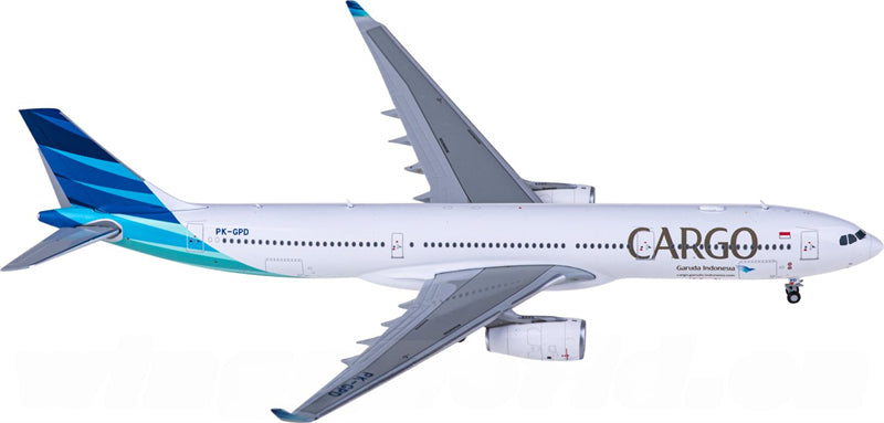 JC Wings Garuda Indonesia Cargo for Airbus A330-300 PK-GPD 1:400 Airplane Pre-built Airliner Model Display