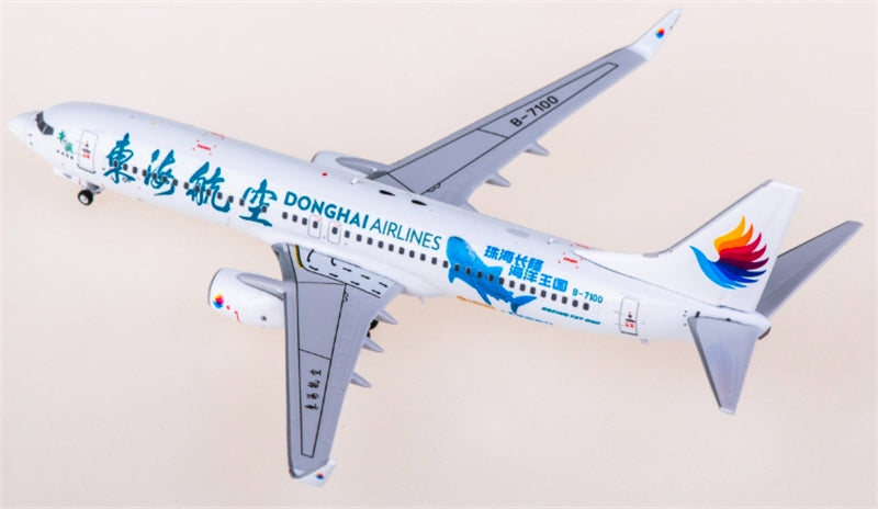 AeroPolaris Donghai Airlines for Boeing 737-800 B-7100 1:400 Aircraft Pre-built  Airliner Model Display