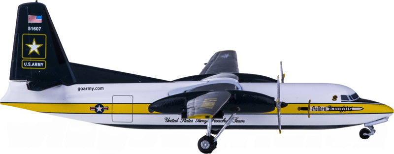 AeroClassics United States Army for Fokker F-27 51607 1:200 Aircraft Pre-built  Airliner Model Display