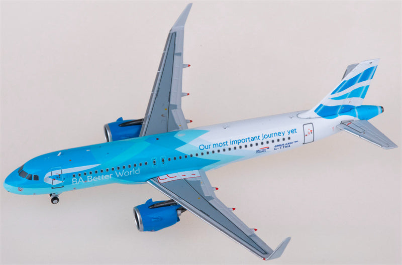 NG Models British Airways for Airbus A320neo G-TTNA 1:400 Airplane Pre-built  Airliner Model Display
