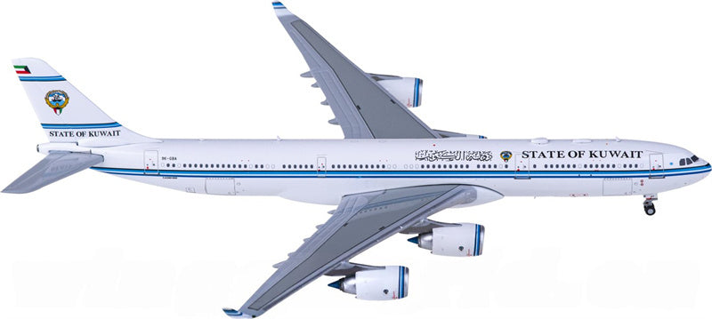 JC Wings Kuwait Government for Airbus A340-500 9K-GBA 1:400 Airplane Pre-built  Airliner Model Display