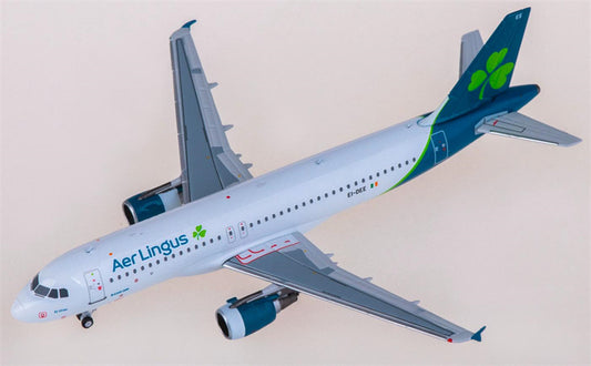 NG Models Aer Lingus for Airbus A320 EI-DEE 1:400 Airplane Pre-built Airliner Model Display