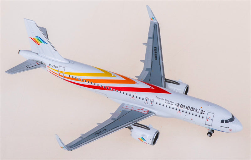 NG Models Colorful Guizhou Airlines Airbus A320neo B-329J 1:400 Airplane Pre-built  Airliner Model Display