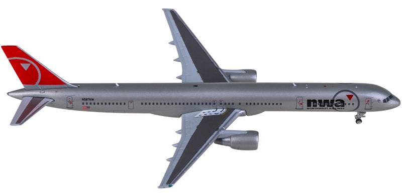 Geminijets Northwest Airlines for Boeing 757-300 N587NW 1:400 Aircraft Pre-built  Airliner Model Display
