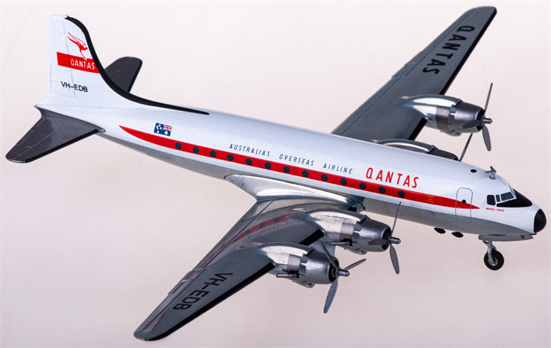Herpa Qantas for Douglas DC-4 VH-EDB 1:200 Airplane Pre-built  Airliner Model Display