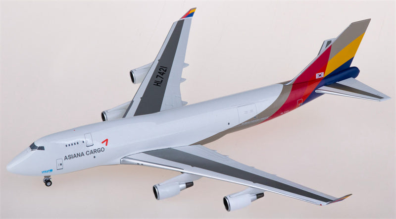 NG Models Asiana Cargo for Boeing 747-400BDSF HL7421 1:400 Airplane Pre-built  Airliner Model Display