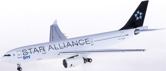 AeroClassics BMI for Airbus A330-200 G-WWBD Star Alliance 1:400 Aircraft Pre-built  Airliner Model Display