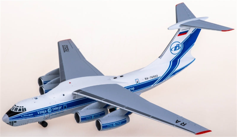 SQ Wings Volga-Dnepr Airlines for IIyushin Il-76TD-90VD RA76503 1:200 Aircraft Pre-built  Airliner Model Display