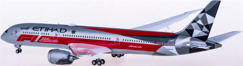 JC Wings Etihad Airways for Boeing 787-9 Dreamliner A6-BLV Flaps Down 1:400 Airplane Pre-built  Airliner Model Display