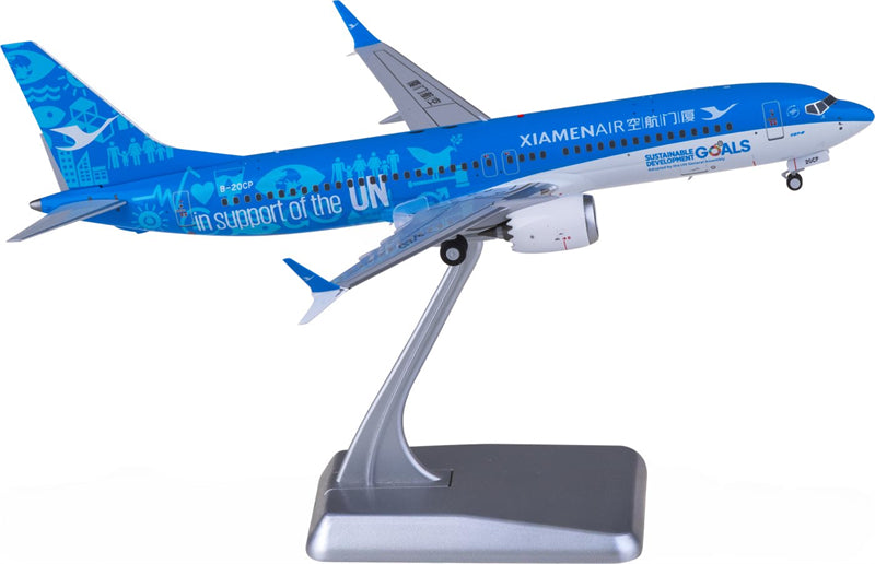 NG Models XiamenAir for Boeing 737 MAX 8 B-20CP 1:200 Airplane Pre-built Airliner Model Display