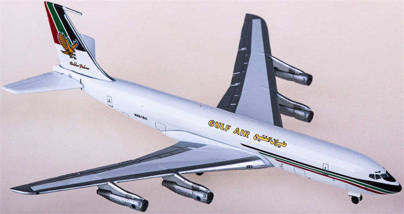 AeroClassics Gulf Air for Boeing 707-300 N861BX 1:400 Airplane Pre-built  Airliner Model Display