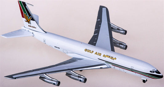 AeroClassics Gulf Air for Boeing 707-300 N861BX 1:400 Airplane Pre-built  Airliner Model Display