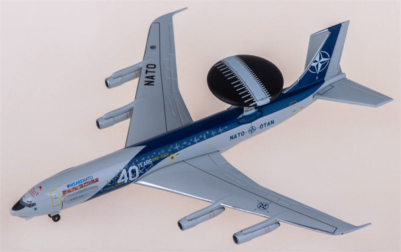 Herpa NATO for Boeing E-3A for Sentry LX-N90450 1:500 Airplane Pre-built Airliner Model Display