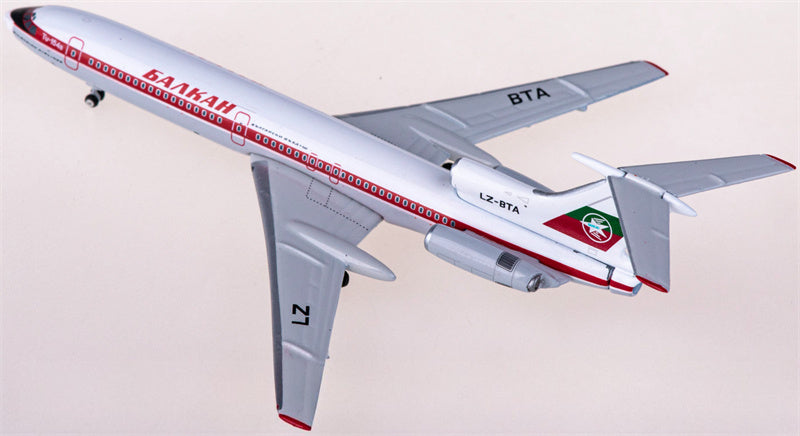 Phoenix Balkan Bulgarian Airlines for Tupolev TU-154B LZ-BTA 1:400 Airplane Pre-built  Airliner Model Display