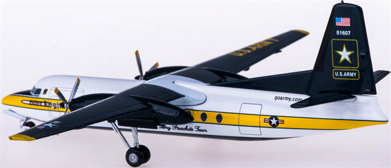 AeroClassics United States Army for Fokker F-27 51607 1:200 Aircraft Pre-built  Airliner Model Display