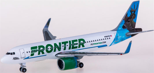 Herpa Frontier Airlines for Airbus A320neo N301FR 1:500 Airplane Pre-built Airliner Model Display