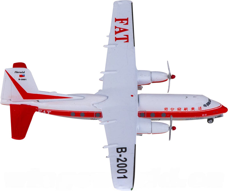 Yu ModeL FAT for Handley Page for HPR 7 for Dart Herald B-2001 1:400 Airplane Pre-built Airliner Model Display