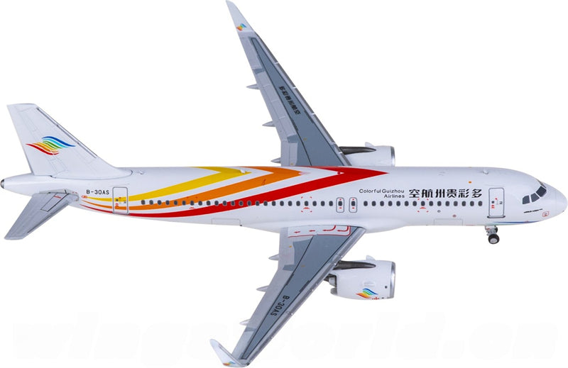 NG Models Colorful Guizhou Airlines for Airbus A320neo B-30AS 1:400 Airplane Pre-built  Airliner Model Display
