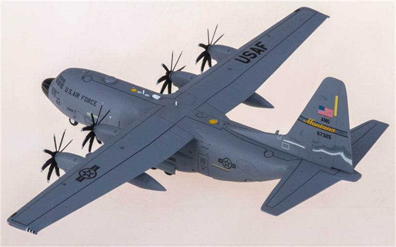 Geminijets USAF for Lockheed C-130H Hercules 96-7325 1:200 Airplane Pre-built Airliner Model Display