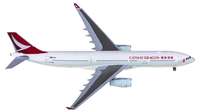 JC Wings Cathay Dragon for Airbus A330-300 B-LBK 1:400 Aircraft Pre-built  Airliner Model Display