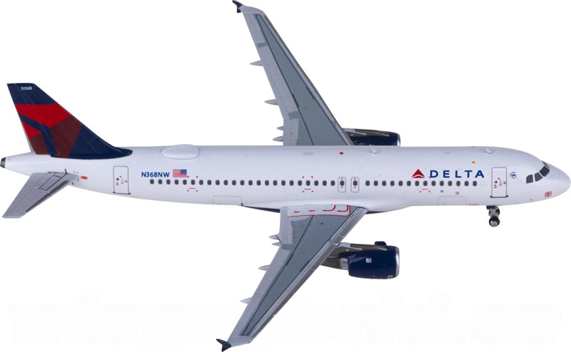 NG Models Delta Air Lines for Airbus A320 N368NW 1:400 Airplane Pre-built Airliner Model Display