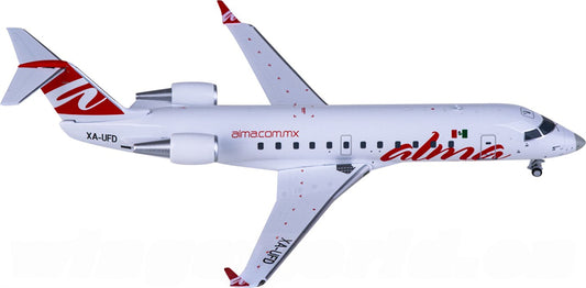 NG Models ALMA de Mexico for Bombardier CRJ200ER XA-UFD 1:200 Airplane Pre-built Airliner Model Display