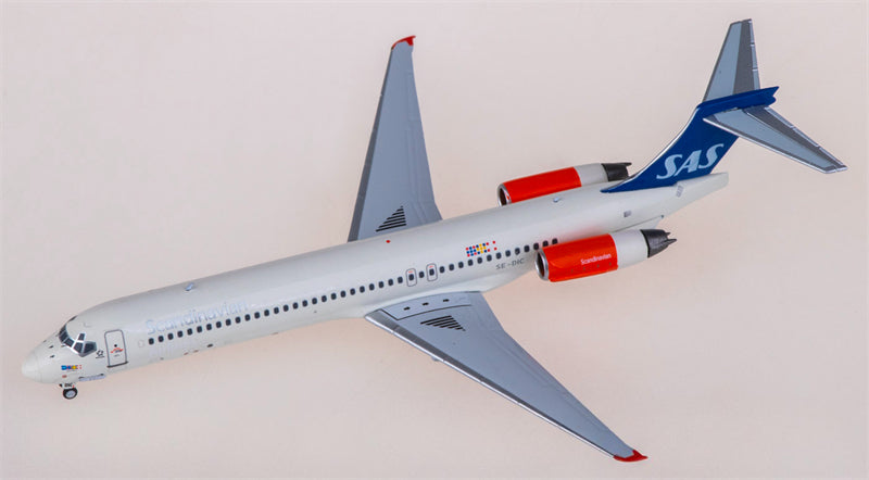 NG Models SAS for McDonnell Douglas MD-87 SE-DIC 1:400 Airplane Pre-built Airliner Model Display