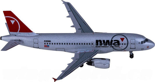 AeroClassics Northwest Airlines for Airbus A319 N319NB 1:400 Aircraft Pre-built  Airliner Model Display