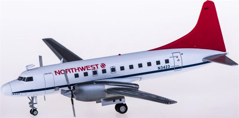 Geminijets Northwest Airlines for Convair CV-580 N3423 1:200 Airplane Pre-built  Airliner Model Display