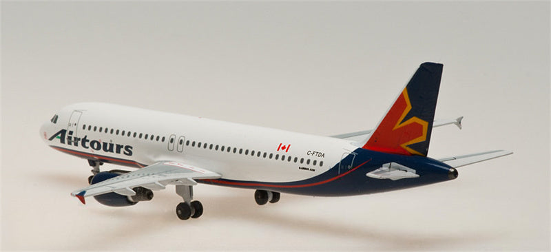 AeroClassics Airtours for Airbus A320 C-FTDA 1:400 Aircraft Pre-built  Airliner Model Display