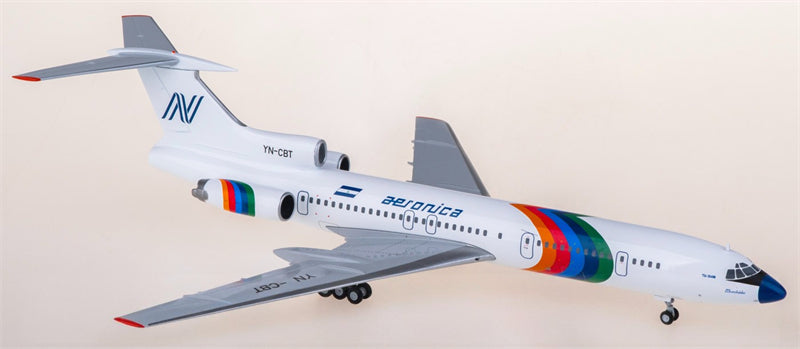 Herpa Aeronica for Tupolev TU-154M YN-CBT 1:200 Airplane Pre-built  Airliner Model Display