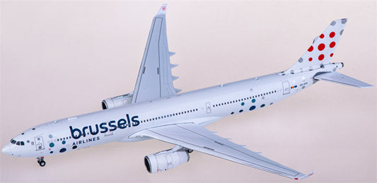 JC Wings Brussels Airlines for Airbus A330-300 OO-SFX 1:400 Airplane Pre-built Airliner Model Display