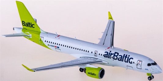 Herpa airBaltic for Airbus A220-300 YL-AAU 1:400 Airplane Pre-built  Airliner Model Display