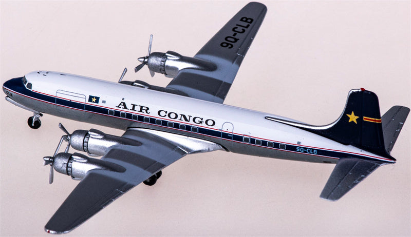 AeroClassics Air Congo for Douglas DC-6 9Q-CLB 1:400 Airplane Pre-built  Airliner Model Display