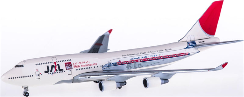 Hogan Japan Airlines for Boeing 747-400 JA8906 1:500 Airplane Pre-built  Airliner Model Display