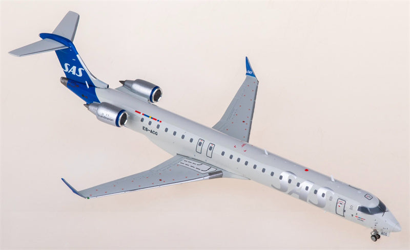 JC Wings SAS for Scandinavian Airlines for Bombardier CRJ-900LR ES-ACG 1:200 Airplane Pre-built  Airliner Model Display