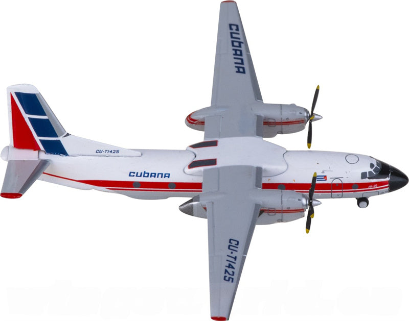 JC Wings Cubana for Antonov An-26 CU-T1425 1:400 Airplane Pre-built  Airliner Model Display