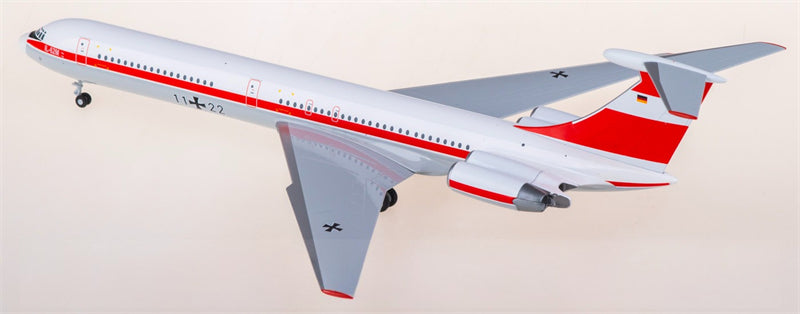 Herpa Luftwaffe for Ilyushin IL-62M 11+22 1:200 Airplane Pre-built  Airliner Model Display
