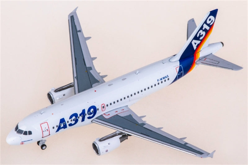 Kylin Model Airbus A319 F-WWAS 1:400 Aircraft Pre-built  Airliner Model Display