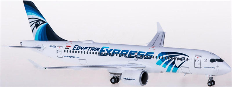 Herpa EgyptAir for Airbus A220-300 SU-GEX 1:200  Aircraft Pre-built  Airliner Model Display