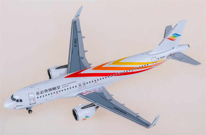 NG Models Colorful Guizhou Airlines for Airbus A320neo B-30AS 1:400 Airplane Pre-built  Airliner Model Display
